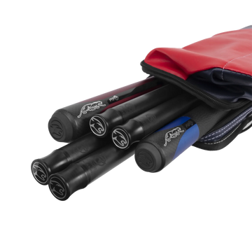 Predator Urbain Hard Pool Cue Case - Blue/Red - 2 Butts x 4 Shafts