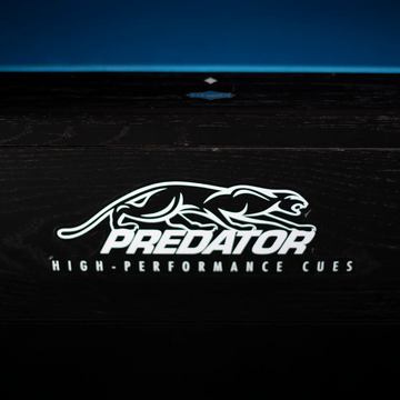 Predator Pool Table Sticker - White on Clear