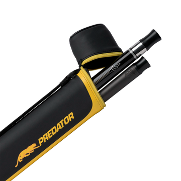 Predator Hard Pool Cue Case - Black/Yellow - 1 Butt x 1 Shaft