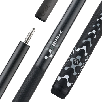 Poison VX Break Cue with Venom Carbon Fiber Shaft - Black/Gray