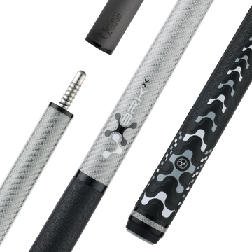 Poison VX Jump/Break Cue with Venom Carbon Fiber Shaft - Gray/Black