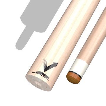 Predator Vantage 12.9 mm Partial Pool Cue Shaft Without Joint + Logo Decal | For Custom Matched Joint and Rings